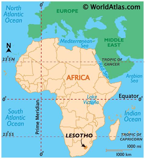Lesotho Map Geography Of Lesotho Map Of Lesotho