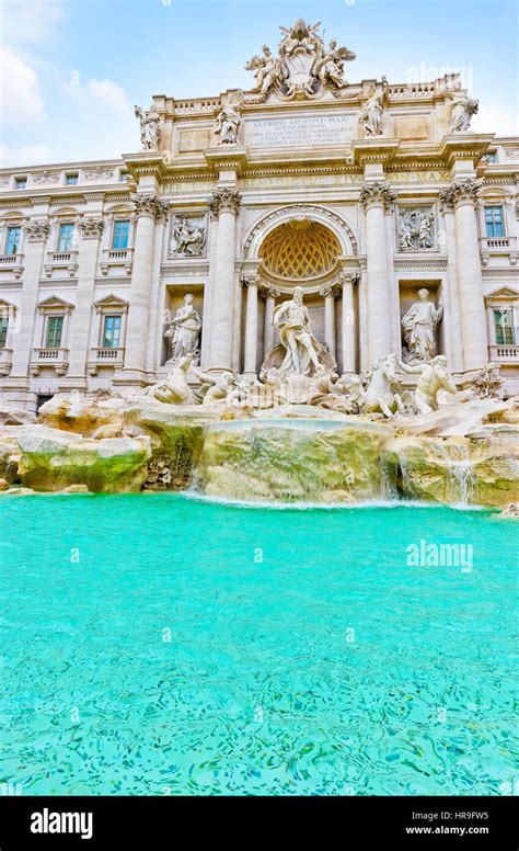 View Of The Trevi Fountain In Rome Italy Stock Photo Alamy