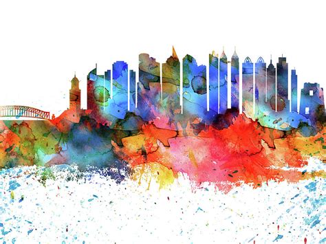 Manila Nature Pastel Skyline Digital Art By Chara Pixels