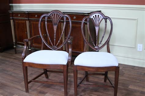 Tall Back Sheraton Style Dining Chairs Hepplewhite Chairs