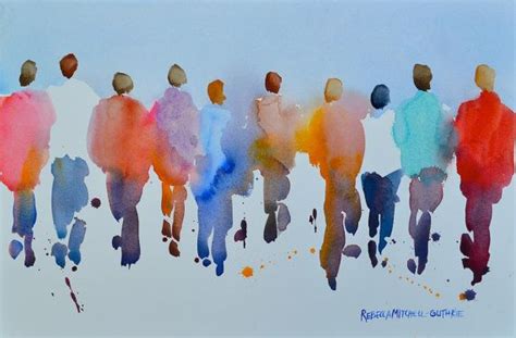 Passion People I Original Watercolor Painting By Artistrmg On Etsy