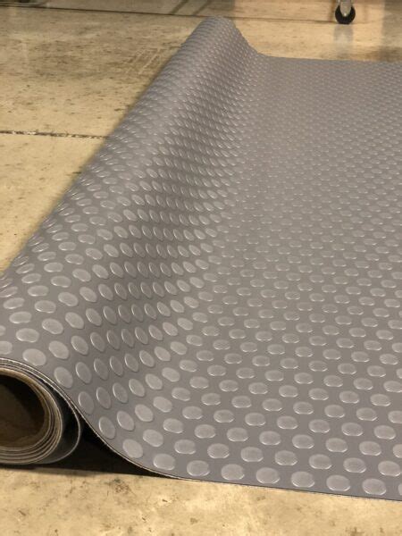 It absorbs impact better than the other flooring options, which means your trailer is better protected when hauling heavy machinery or even livestock. Race Coin Large Grey 8'2" Wide - Floor Source and Supply