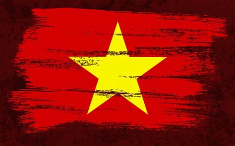 Download Wallpapers 4k Flag Of Vietnam Grunge Flags Asian Countries