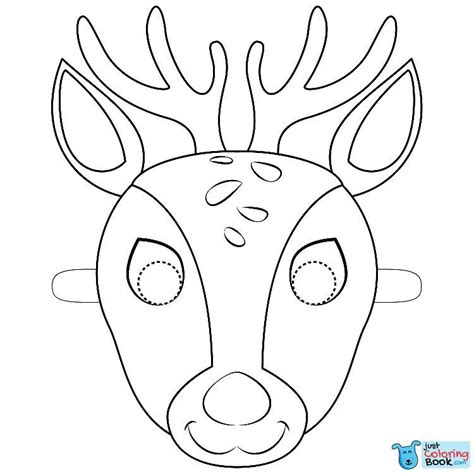 Share to twitter share to facebook share to pinterest. Deer Mask Coloring Page in 2020 | Deer coloring pages ...