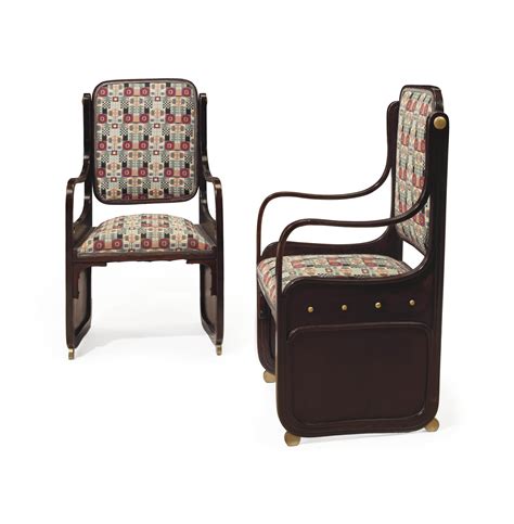 Koloman Moser 1868 1918 A Pair Of Stained Bentwood Armchairs Designed 1901 Christie S