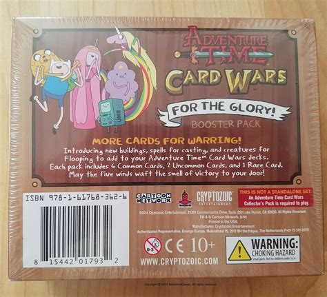 Cryptozoic Adventure Time Card Wars For The Glory Booster Box 24