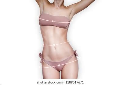 Ideal Female Body Nude Swimsuit 906090 Stock Photo 1189517671