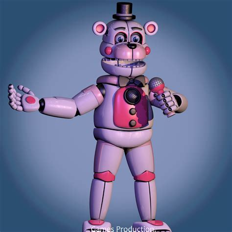 Funtime Freddy V2 Wip2 4k By Gamesproduction On Deviantart