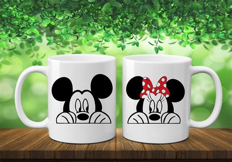 Make or buy matching aprons and tie start with a romantic attitude. Mickey and Minnie Couple Mug Set, Heads Couples Matching Romantic Mugs, Disney Couple Mugs, His ...