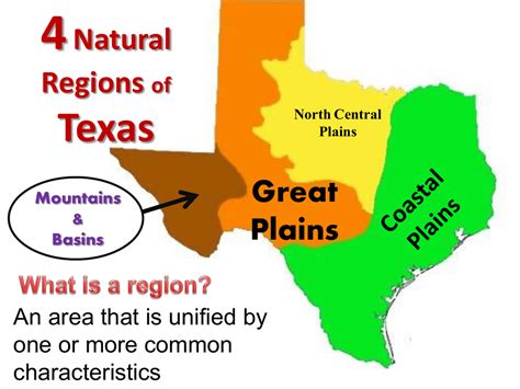 Texas Natural Regions Map