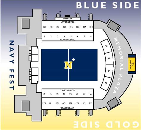 Navy Stadium Seating Chart