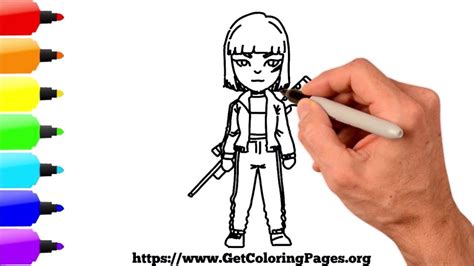 Como Dibujar Free Fire Kelly Fire Drawing Drawing Tutorial Step By