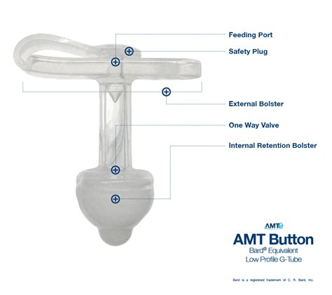 Amt Original Button G Tube Low Profile Button G Tube