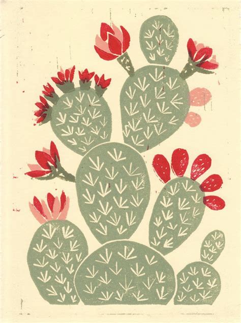 Cactus Poster Cactus Art Print Plant Art Print Cactus Wall Art