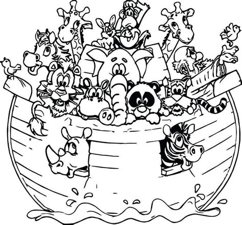 Noahs Ark Animals Coloring Pages Coloring Pages
