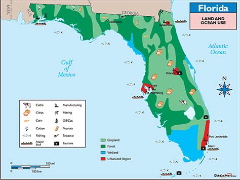 Florida Land Use Map By From Worlds Largest Map