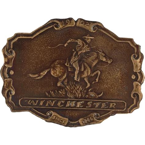 WINCHESTER RIFLE GUN Cowboy Western Hunting Shotgun 1970s Vintage Belt