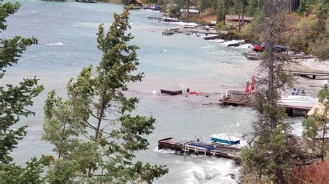 Flathead Lake Sees Destroyed Docks Downed Power Lines After Storm