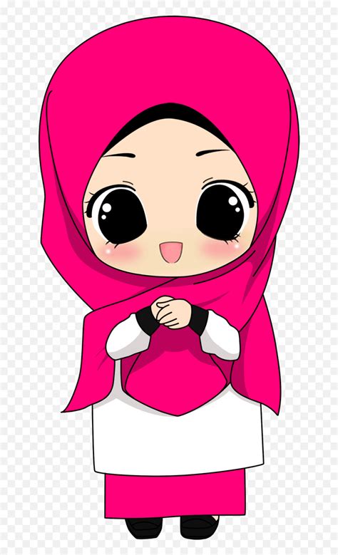 Muslim Islam Quran Hijab Cartoon Gambar Anak Perempuan Muslim Kartun