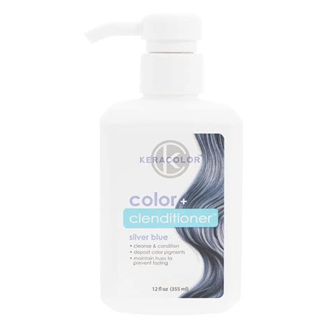 Keracolor Color Clenditioner Shampoo Silver Blue 355ml Hairco