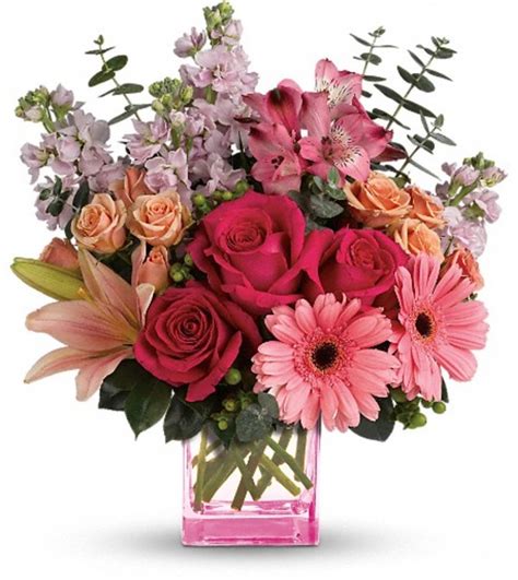 Telefloras Painterly Pink Bouquet Clearwater Fl Florist