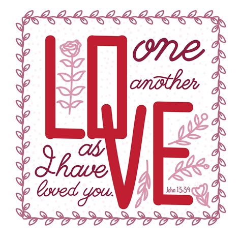 Love One Another Typography 181479 Vector Art At Vecteezy