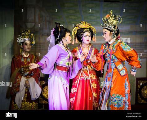 Chinese Opera Performance During The Hungry Ghost Festival Penang
