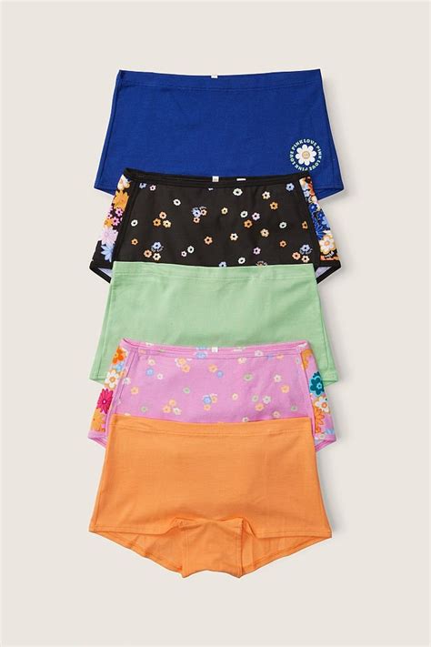 Buy Victoria's Secret PINK Cotton Multipack Short Knickers from the