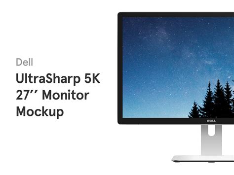Dell Ultrasharp 5k 27 Monitor Mockup Free Figma Resource Figma