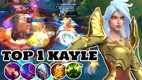 Wild Rift Kayle Top 1 Kayle Gameplay Build And Runes Rank Grandmaster