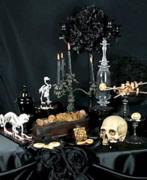 40 Stunning Halloween Wedding Table Setting Ideas Vis Wed Scary