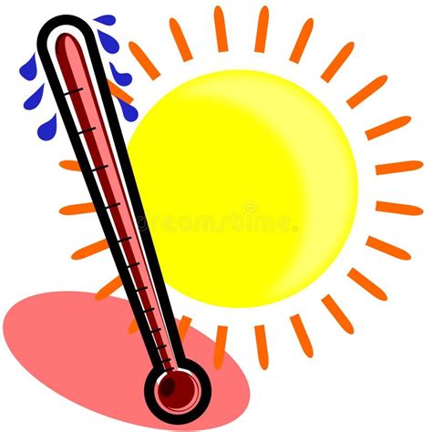 Sweating Thermometer Stock Vector Illustration Of Warm 25467556