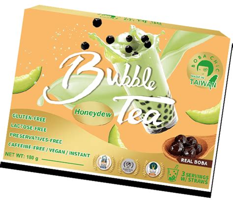 Vegan Honeydew Bubble Tea Kit Boba Chic