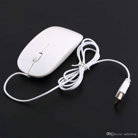 2020 Super Slim Usb 1600dpi Wired Optical Mouse Mice 4 For Apple For