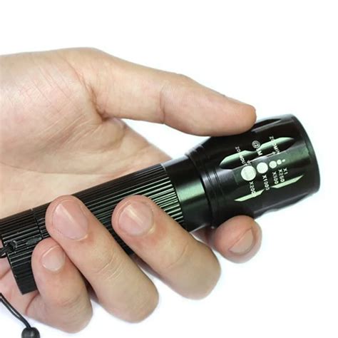 2000lm Cree Q5 Led Flashlight High Power Zoomable 3 Modes Waterproof