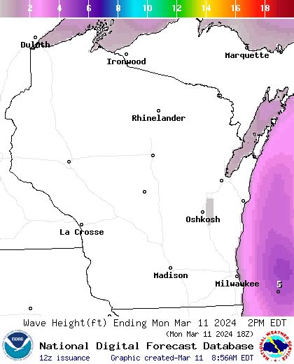 Noaa Graphical Forecast For Wisconsin