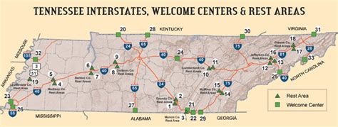 I 75 Rest Areas Georgia Map Table Rock Lake Map