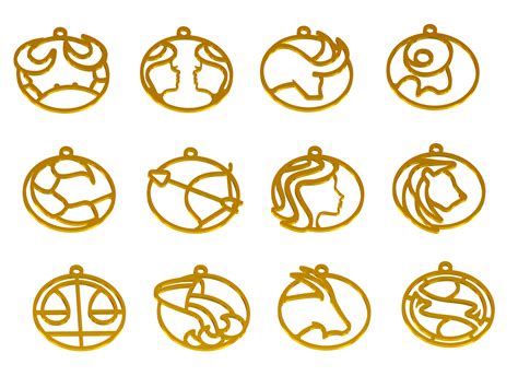 Zodiac Signs by mishkin2 | Download free STL model | Printables.com
