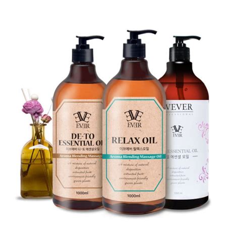 Korea Aroma Body Massage Oil 1000ml Slim And Elastic Body Care Shopee Singapore