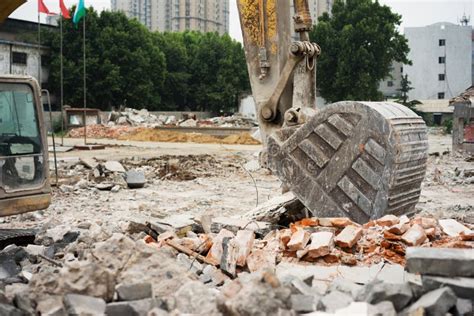 Demolition Of Buildings In Urban Environments Stock Photo Image Of