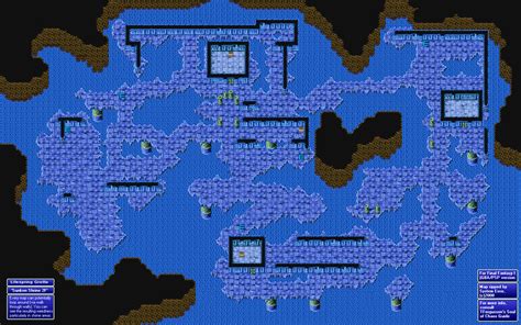 Final Fantasy I And Ii Dawn Of Souls Lifespring Grotto Map Sunken