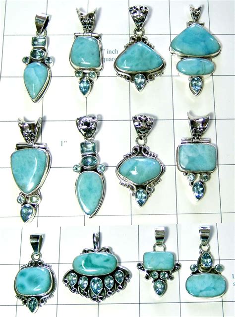 Is a jaipur, rajasthan (india) based firm that was incorporated in 2014. Larimar Gemstone Pendants wholesale Lot -wljsp006 ...