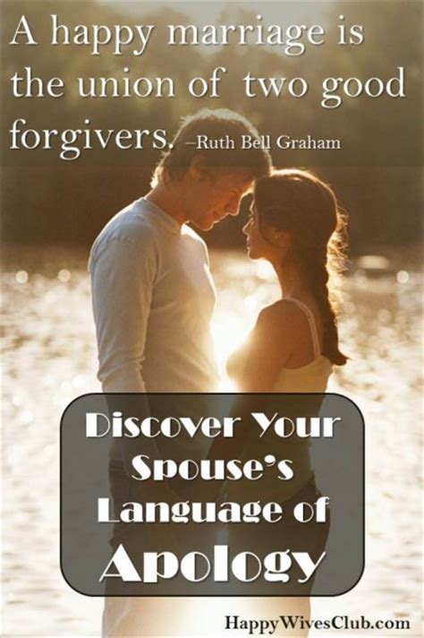 Back down a little, wait it out & she will come to u just watch! Discover Your Spouse's Language of Apology | Happy Wives Club
