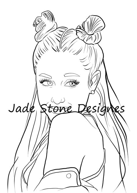 Draw So Cute Ariana Grande Coloring Pages Ferrisquinlanjamal