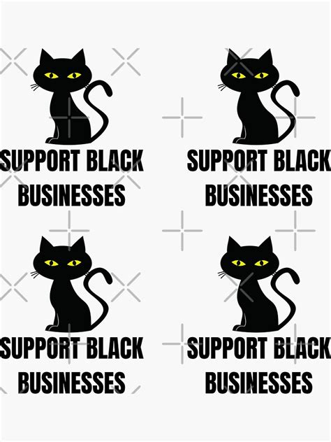 Black Owned Support Black Businesses Design Sticker For Sale By