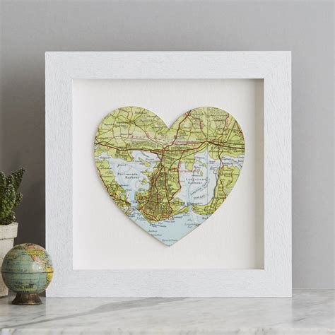 Personalised Map Location Wedding Anniversary Print By Bombus
