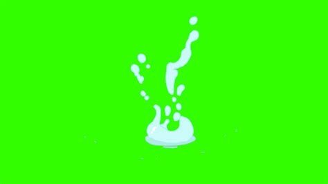 Water Bubble Effect Animation Green Screen 2d Flash Animation