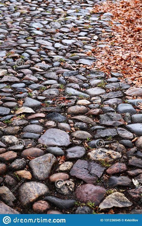 Old Cobblestone Road Stock Image Image Of Distance 131236545