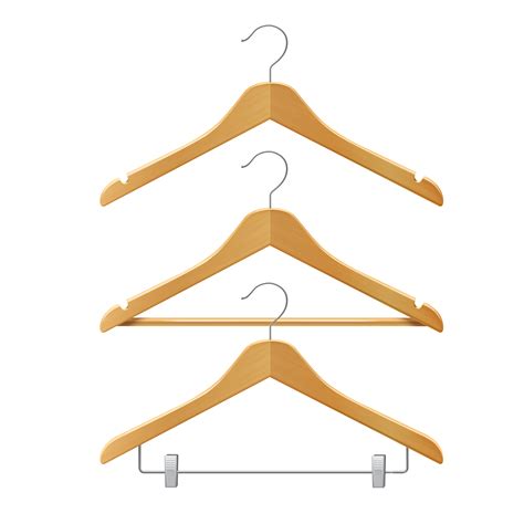 Clothes Wooden Hangers 452474 Vector Art At Vecteezy