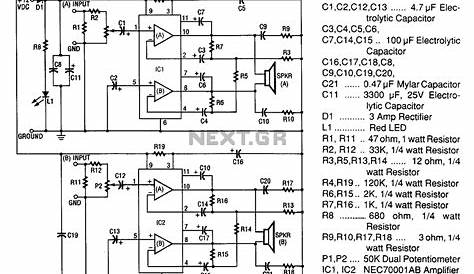 4.1 amplifier circuit diagram
